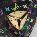 LOUIS VUITTON Monogram Multicolor Speedy 30 Hand Bag Black M92642 Auth yk19115A-11