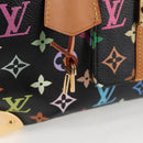LOUIS VUITTON Monogram Multicolor Speedy 30 Hand Bag Black M92642 Auth yk19115V-9