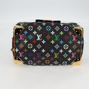 LOUIS VUITTON Monogram Multicolor Speedy 30 Hand Bag Black M92642 Auth yk19115V-5