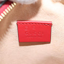 GUCCI GG Supreme Blooms Boston Bag PVC Outlet 2way Red Gold 546312 Auth yk19119AM-19