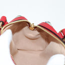 GUCCI GG Supreme Blooms Boston Bag PVC Outlet 2way Red Gold 546312 Auth yk19119AM-11