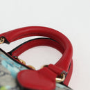 GUCCI GG Supreme Blooms Boston Bag PVC Outlet 2way Red Gold 546312 Auth yk19119AM-8
