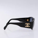 CHANEL Sunglasses plastic Black CC Auth yk19120-5