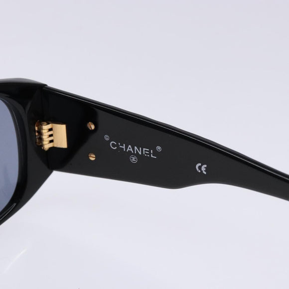 CHANEL Sunglasses plastic Black CC Auth yk19120