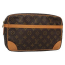 LOUIS VUITTON Monogram Compiegne 28 Clutch Bag M51845 LV Auth yk19125-1