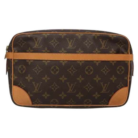 LOUIS VUITTON Monogram Compiegne 28 Clutch Bag M51845 LV Auth yk19125