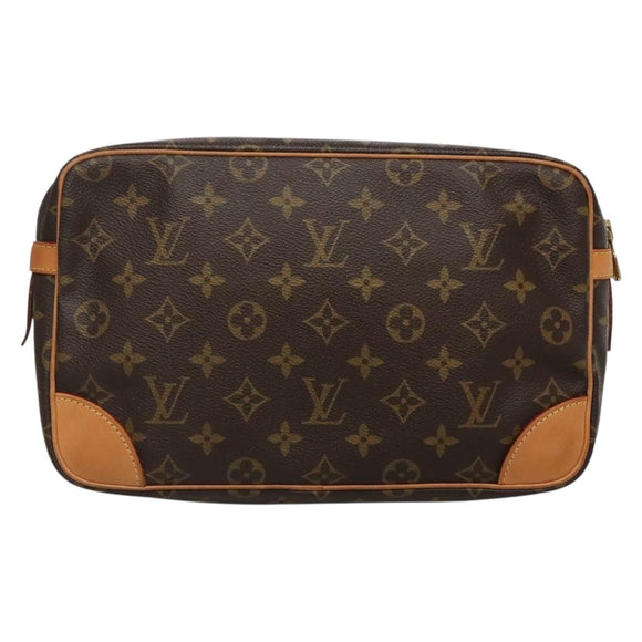 LOUIS VUITTON Monogram Compiegne 28 Clutch Bag M51845 LV Auth yk19125