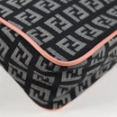 FENDI Zucchino Canvas Hand Bag Black Gold Auth yk19129A-10