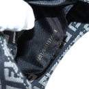 FENDI Zucchino Canvas Hand Bag Black Gold Auth yk19129A-12