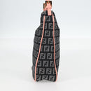 FENDI Zucchino Canvas Hand Bag Black Gold Auth yk19129A-4