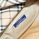 BURBERRY Blue Label Tote Bag Straw 2way Beige Silver Auth yk19134-11