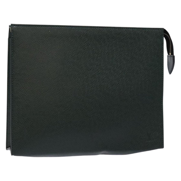 LOUIS VUITTON Taiga Poche Toilette 26 Pouch Epicea LV Auth yk19145