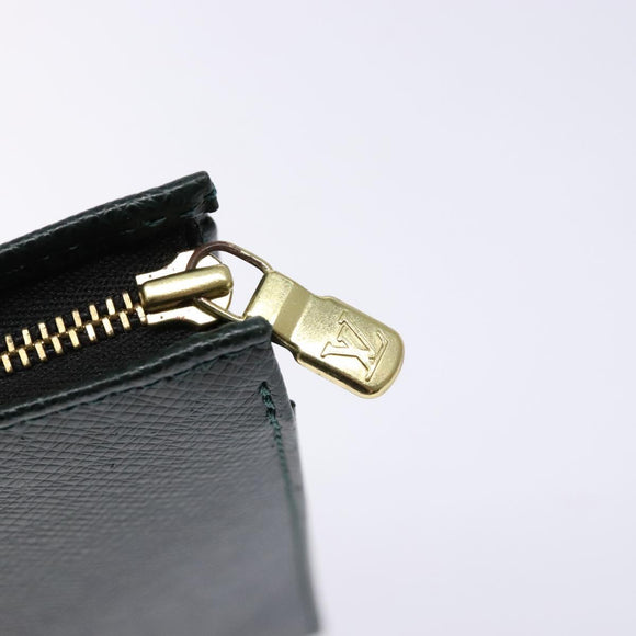 LOUIS VUITTON Taiga Poche Toilette 26 Pouch Epicea LV Auth yk19145