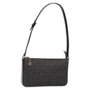 BVLGARI Logo Mania Shoulder Bag Canvas Black Silver Auth yk19146-1