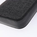 BVLGARI Logo Mania Shoulder Bag Canvas Black Silver Auth yk19146-14