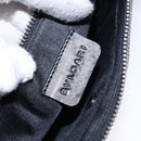 BVLGARI Logo Mania Shoulder Bag Canvas Black Silver Auth yk19146-18