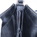 BVLGARI Logo Mania Shoulder Bag Canvas Black Silver Auth yk19146-20