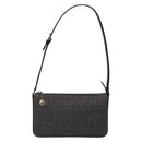 BVLGARI Logo Mania Shoulder Bag Canvas Black Silver Auth yk19146-13