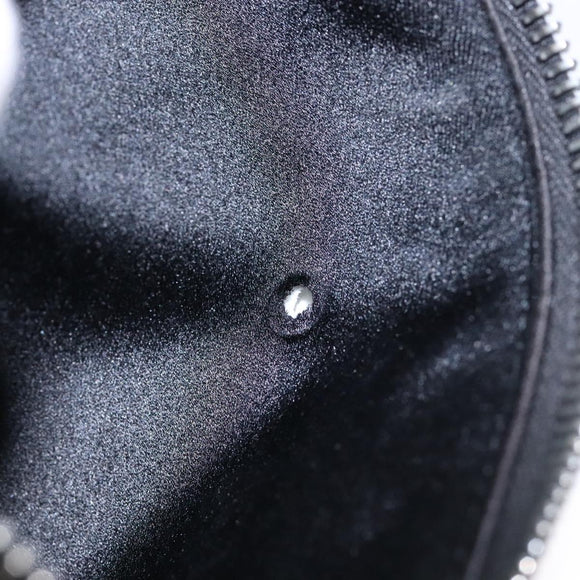 BVLGARI Logo Mania Shoulder Bag Canvas Black Silver Auth yk19146