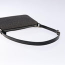 BVLGARI Logo Mania Shoulder Bag Canvas Black Silver Auth yk19146-7