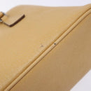 PRADA Hand Bag Leather Beige Auth yk19150-10