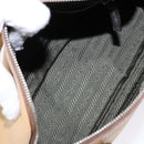 PRADA Hand Bag Leather Beige Auth yk19150-11