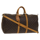 LOUIS VUITTON Monogram Keepall Bandouliere 55 Boston Bag M41414 LV Auth yk19151-1
