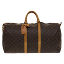 LOUIS VUITTON Monogram Keepall Bandouliere 55 Boston Bag M41414 LV Auth yk19151-13