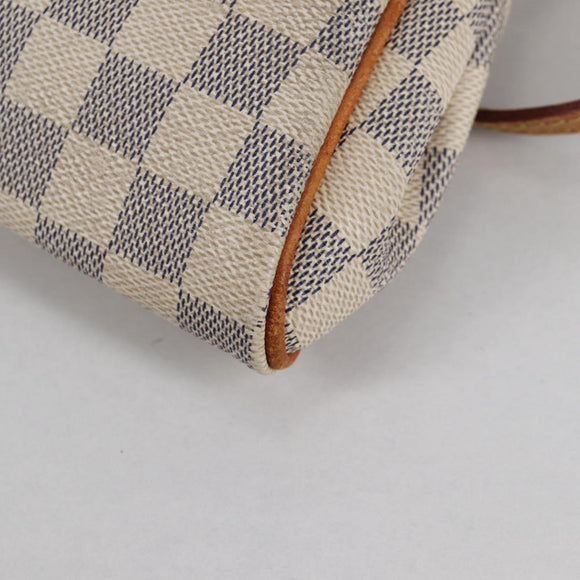 LOUIS VUITTON Damier Azur Eva Shoulder Bag 2way N55214 LV Auth yk19187