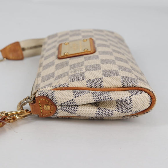 LOUIS VUITTON Damier Azur Eva Shoulder Bag 2way N55214 LV Auth yk19187