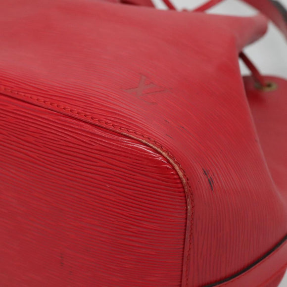 LOUIS VUITTON Epi Petit Noe Shoulder Bag Red M44107 LV Auth yk19188