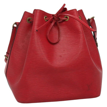 LOUIS VUITTON Epi Petit Noe Shoulder Bag Red M44107 LV Auth yk19188