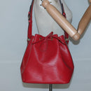 LOUIS VUITTON Epi Petit Noe Shoulder Bag Red M44107 LV Auth yk19188-20