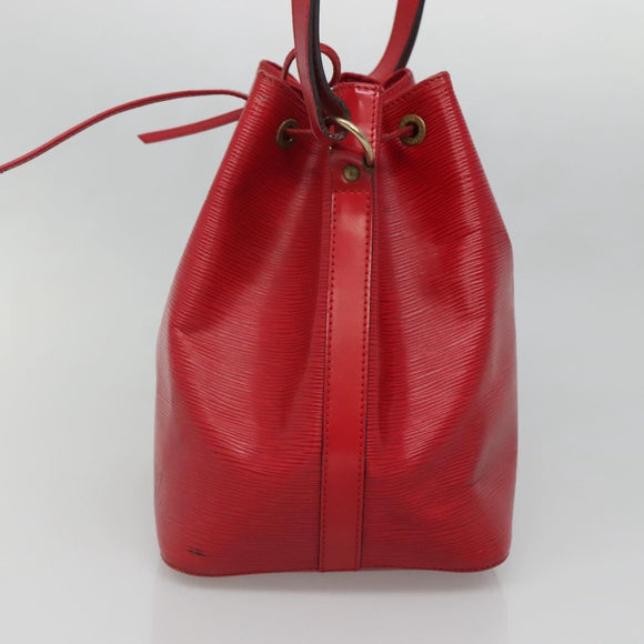 LOUIS VUITTON Epi Petit Noe Shoulder Bag Red M44107 LV Auth yk19188
