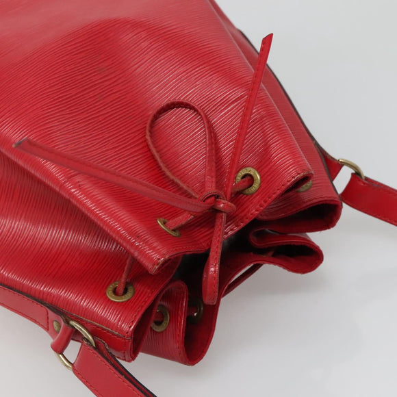 LOUIS VUITTON Epi Petit Noe Shoulder Bag Red M44107 LV Auth yk19188