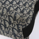Christian Dior Trotter Canvas Shoulder Bag Navy Silver Auth yk19191-12