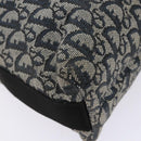 Christian Dior Trotter Canvas Shoulder Bag Navy Silver Auth yk19191-13