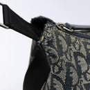 Christian Dior Trotter Canvas Shoulder Bag Navy Silver Auth yk19191-16