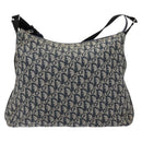 Christian Dior Trotter Canvas Shoulder Bag Navy Silver Auth yk19191-2