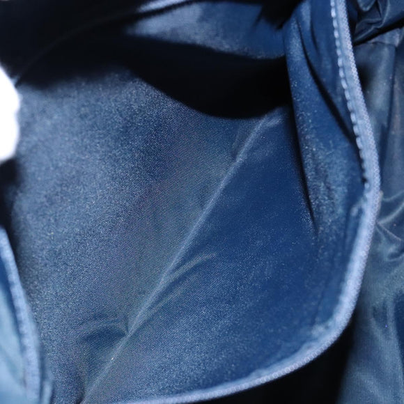 Christian Dior Trotter Canvas Shoulder Bag Navy Silver Auth yk19191