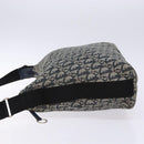 Christian Dior Trotter Canvas Shoulder Bag Navy Silver Auth yk19191-5
