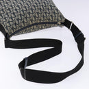 Christian Dior Trotter Canvas Shoulder Bag Navy Silver Auth yk19191-7