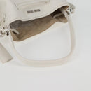 Miu Miu Shoulder Bag Leather 2way Silver Auth yk19197V-15