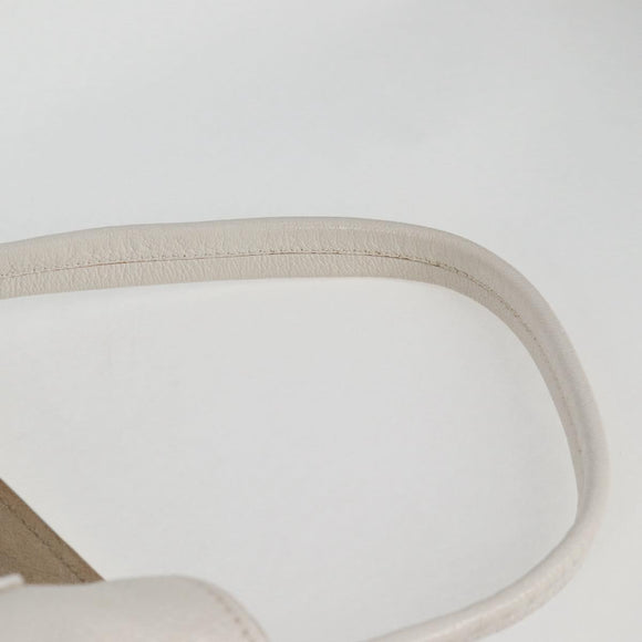 Miu Miu Shoulder Bag Leather 2way Silver Auth yk19197V