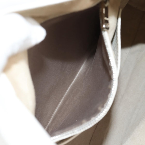 Miu Miu Shoulder Bag Leather 2way Silver Auth yk19197V