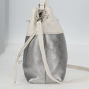 Miu Miu Shoulder Bag Leather 2way Silver Auth yk19197V-6