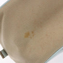PRADA Hand Bag Canvas Beige Silver Auth yk19198-6