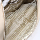 PRADA Hand Bag Canvas Beige Silver Auth yk19198-9