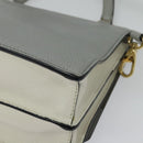 Miu Miu Hand Bag Leather 2way Gray Gold Auth yk19199V-19
