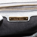 Miu Miu Hand Bag Leather 2way Gray Gold Auth yk19199V-22